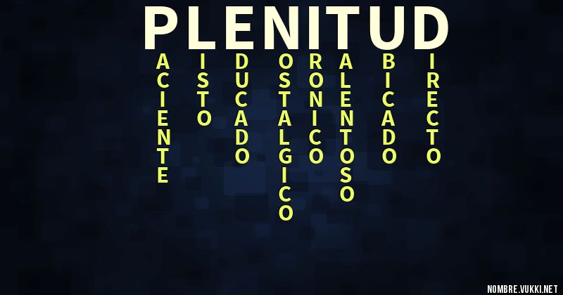 Qué significa plenitud