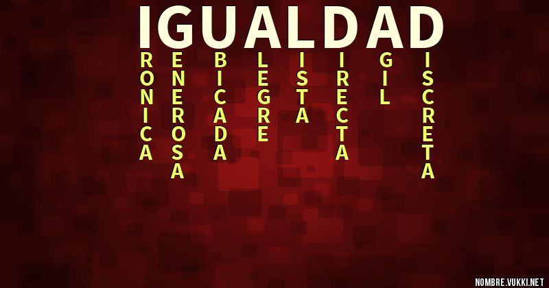 Qu Significa Igualdad