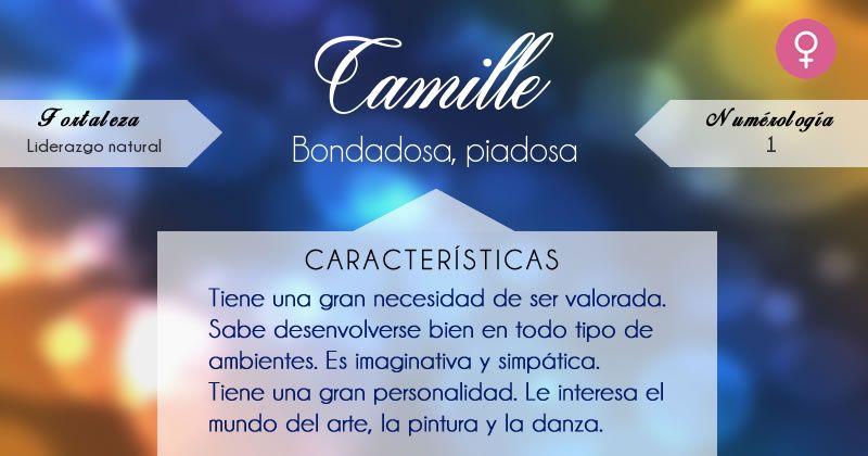 ▷ Significado de Camille 【 APODOS, ORIGEN Y MÁS 】