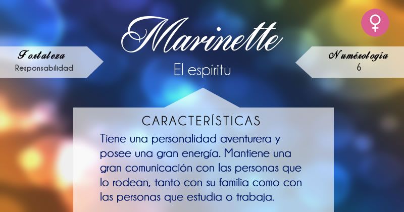 Caracteristicas De Las Personas Segun Su Nombre Caracteristicas Del Nombre Marinette