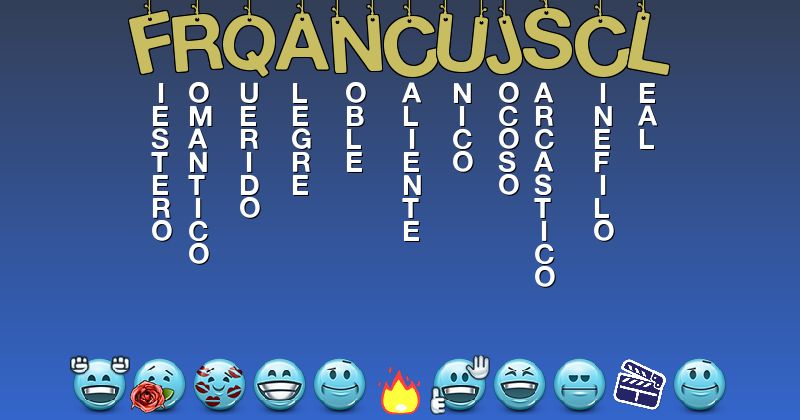 Emoticones para frqancujscl - Emoticones para tu nombre