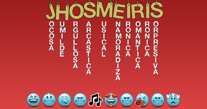 Emoticones para jhosmeiris - Emoticones para tu nombre