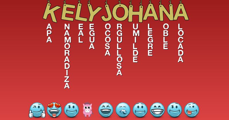 Emoticones para kelyjohana - Emoticones para tu nombre