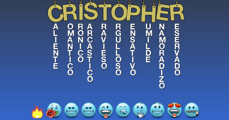 Emoticones para cristopher - Emoticones para tu nombre