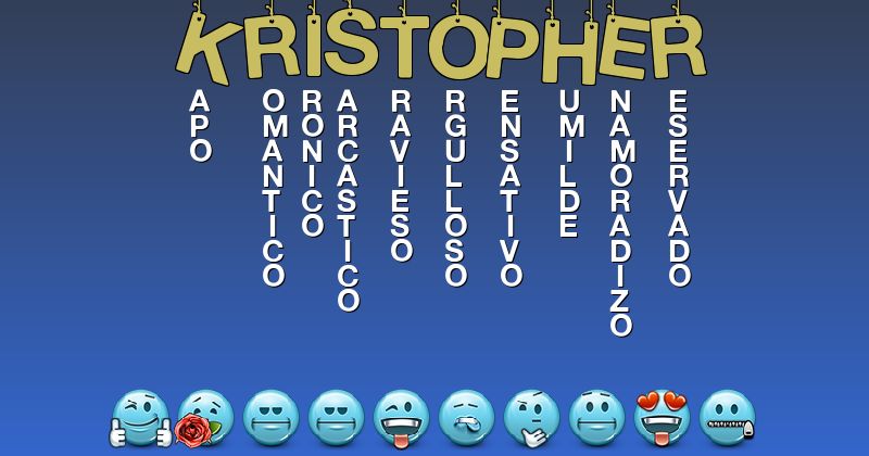 Emoticones para kristopher - Emoticones para tu nombre