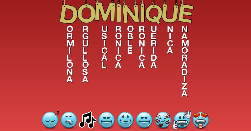 Emoticones para dominique - Emoticones para tu nombre