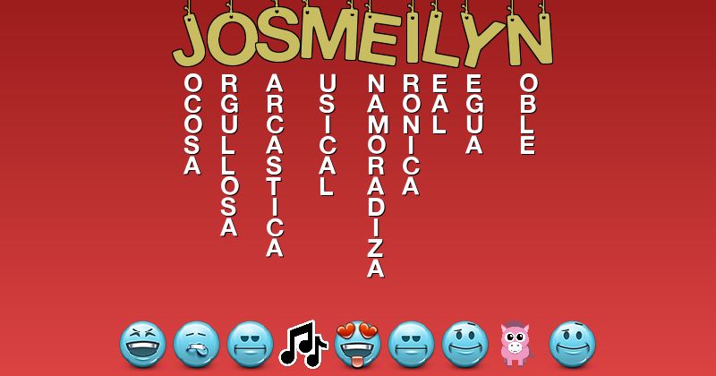 Emoticones para josmeilyn - Emoticones para tu nombre