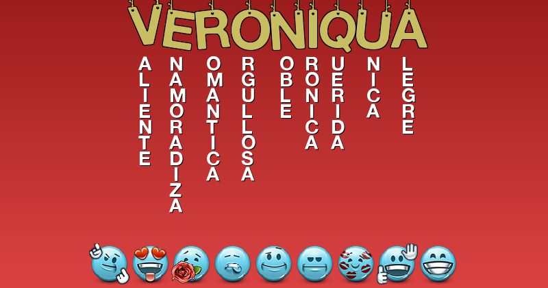 Emoticones para veroniqua - Emoticones para tu nombre