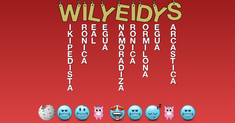 Emoticones para wilyeidys - Emoticones para tu nombre