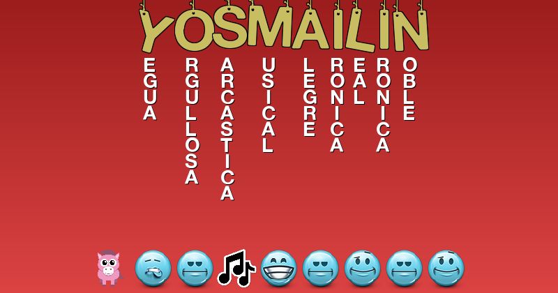 Emoticones para yosmailin - Emoticones para tu nombre
