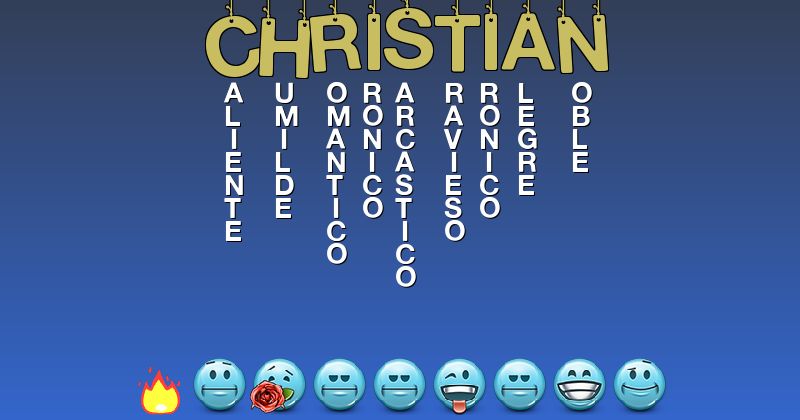 Emoticones para christian - Emoticones para tu nombre