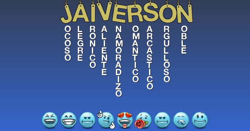 Emoticones para jaiverson - Emoticones para tu nombre