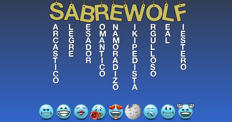 Emoticones para sabrewolf - Emoticones para tu nombre