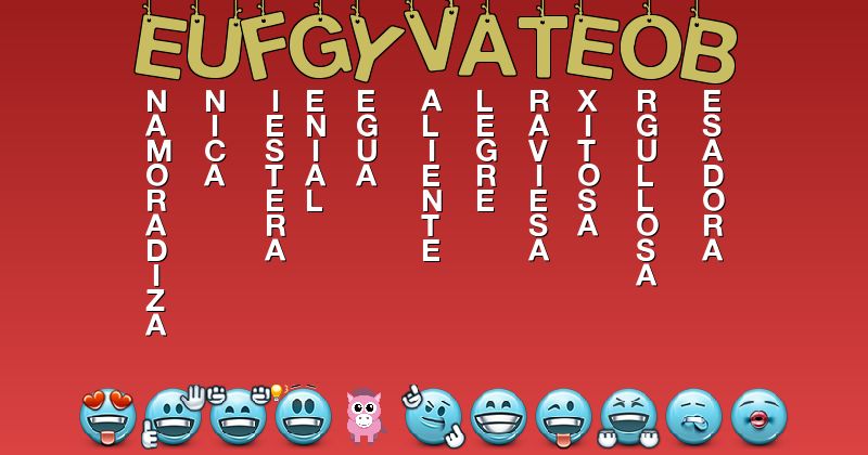 Emoticones para eufgyvateob - Emoticones para tu nombre