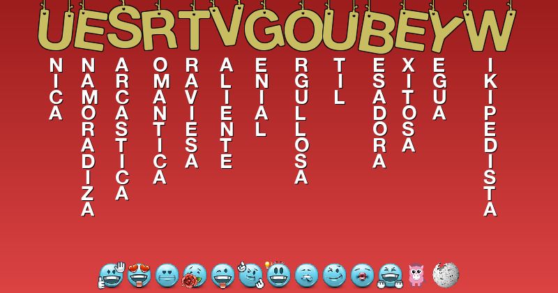 Emoticones para uesrtvgoube5y48w - Emoticones para tu nombre