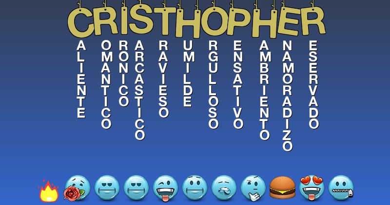 Emoticones para cristhopher - Emoticones para tu nombre