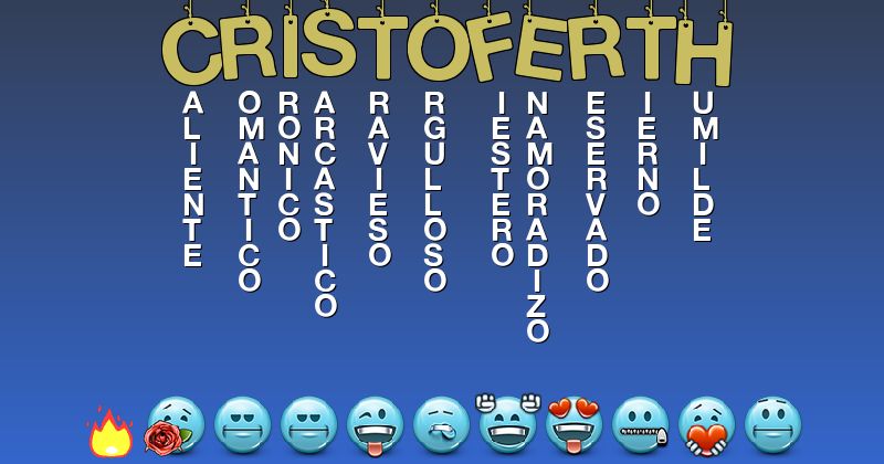 Emoticones para cristoferth - Emoticones para tu nombre