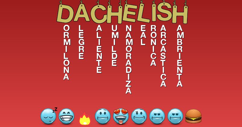 Emoticones para dachelish - Emoticones para tu nombre