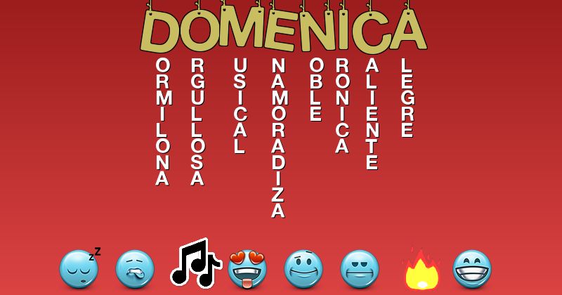 Emoticones para doménica - Emoticones para tu nombre