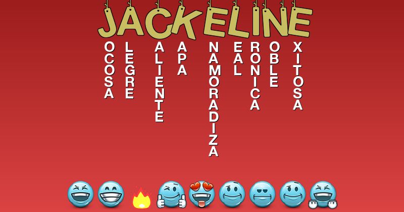 Emoticones para jackeline - Emoticones para tu nombre