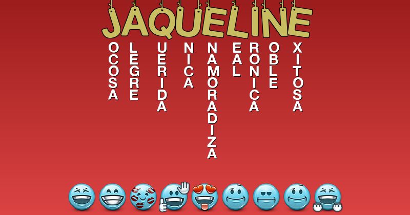 Emoticones para jaqueline - Emoticones para tu nombre