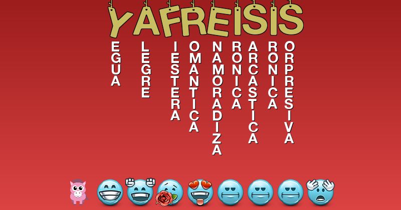 Emoticones para yafreisis - Emoticones para tu nombre