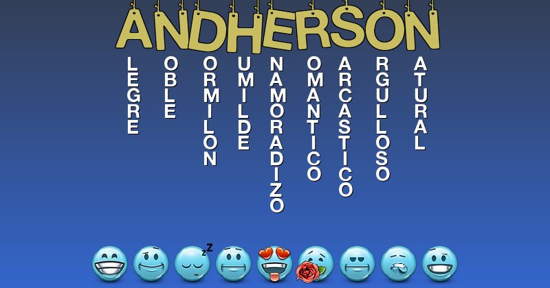 Emoticones para andherson - Emoticones para tu nombre