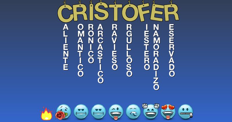 Emoticones para cristofer - Emoticones para tu nombre