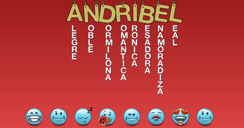 Emoticones para andribel - Emoticones para tu nombre