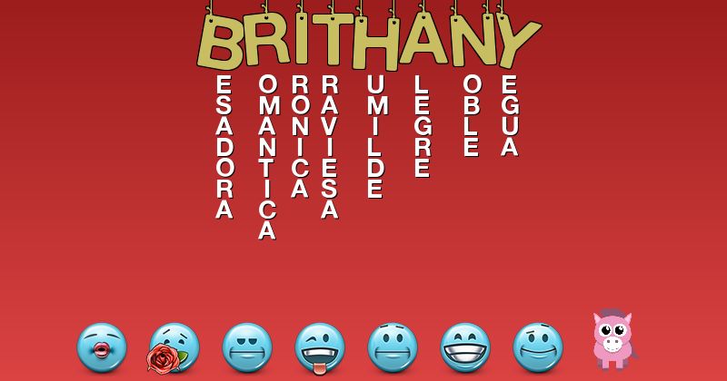 Emoticones para brithany - Emoticones para tu nombre