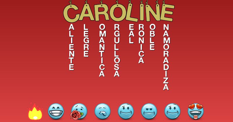 Emoticones para caroline - Emoticones para tu nombre