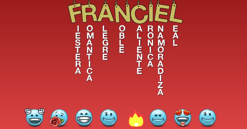 Emoticones para franciel - Emoticones para tu nombre