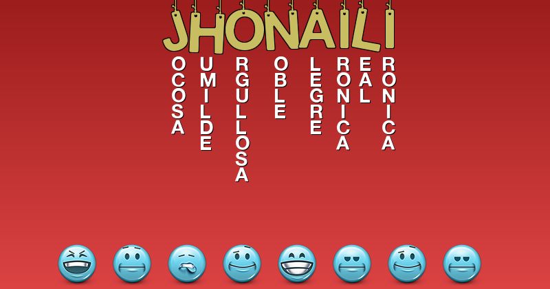 Emoticones para jhonaili - Emoticones para tu nombre