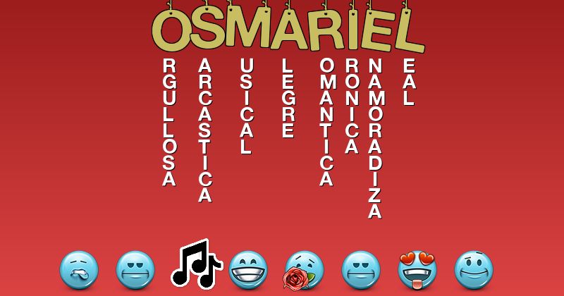 Emoticones para osmariel - Emoticones para tu nombre