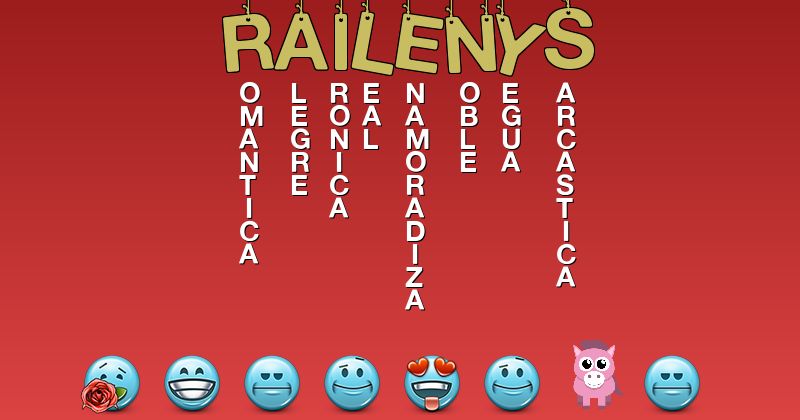 Emoticones para railenys - Emoticones para tu nombre