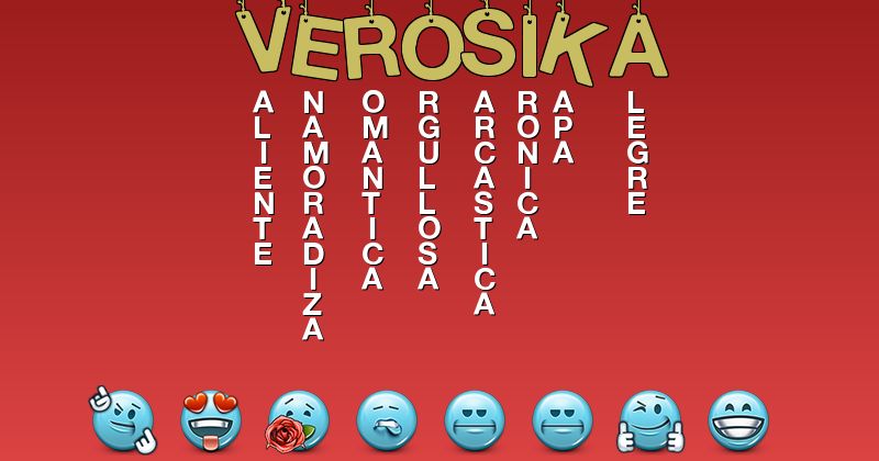 Emoticones para verosika - Emoticones para tu nombre