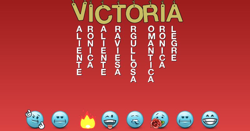 Emoticones para victoria - Emoticones para tu nombre