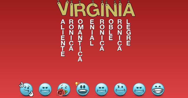 Emoticones para virginia - Emoticones para tu nombre