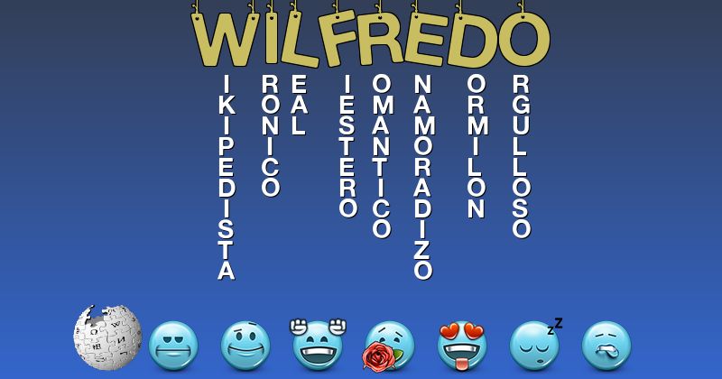 Emoticones para wilfredo - Emoticones para tu nombre