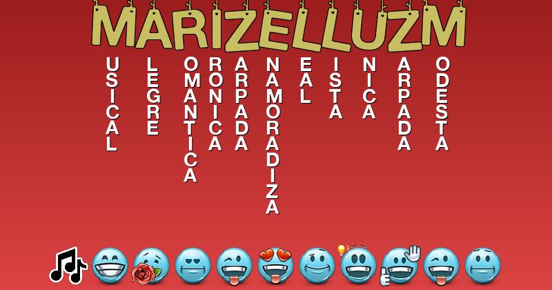 Emoticones para marizel_323luzm - Emoticones para tu nombre