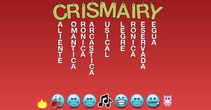 Emoticones para crismairy - Emoticones para tu nombre