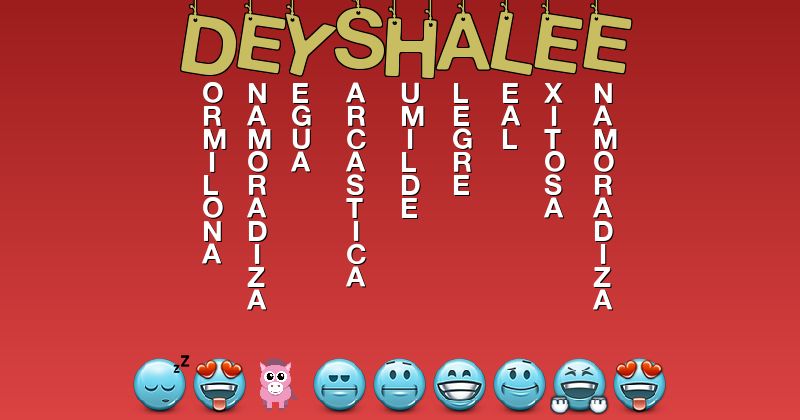 Emoticones para deyshalee - Emoticones para tu nombre