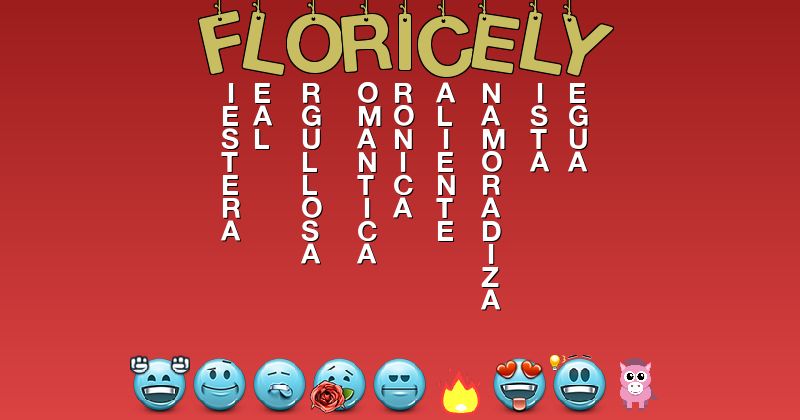 Emoticones para floricely - Emoticones para tu nombre