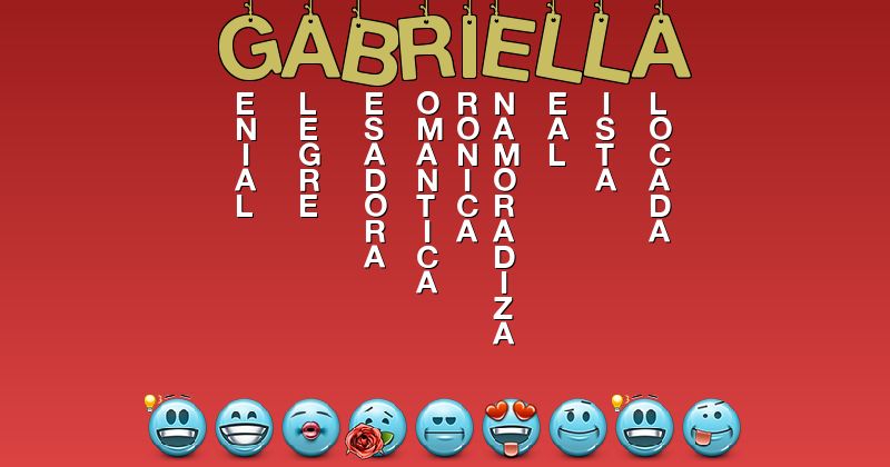 Emoticones para gabriella - Emoticones para tu nombre