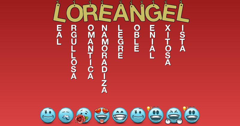 Emoticones para loreangel - Emoticones para tu nombre