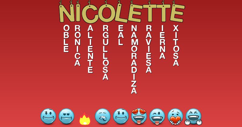Emoticones para nicolette - Emoticones para tu nombre