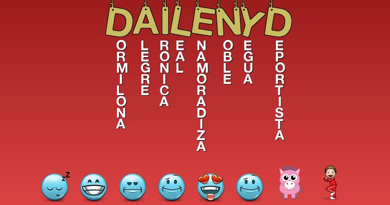 Emoticones para dailenyd - Emoticones para tu nombre