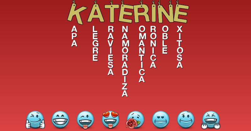 Emoticones para katerine - Emoticones para tu nombre