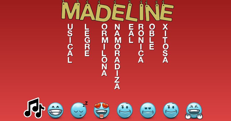 Emoticones para madeline - Emoticones para tu nombre