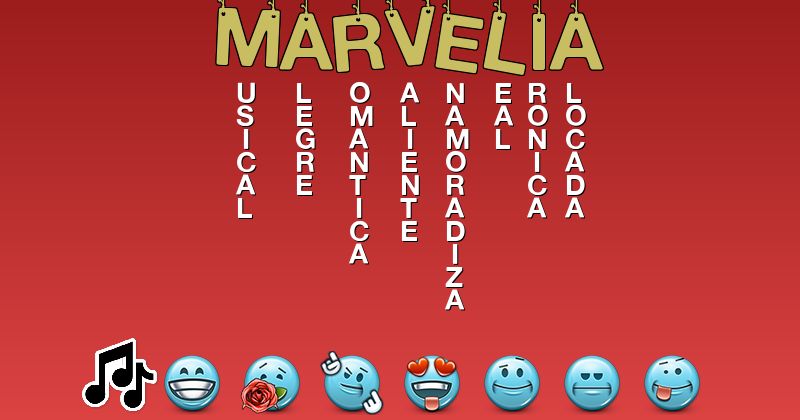 Emoticones para marvelia - Emoticones para tu nombre